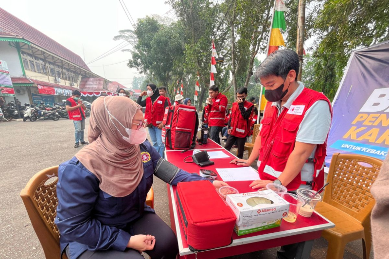 Lawan Asap Karhutla Kalbar, Karang Taruna Bangun Posko